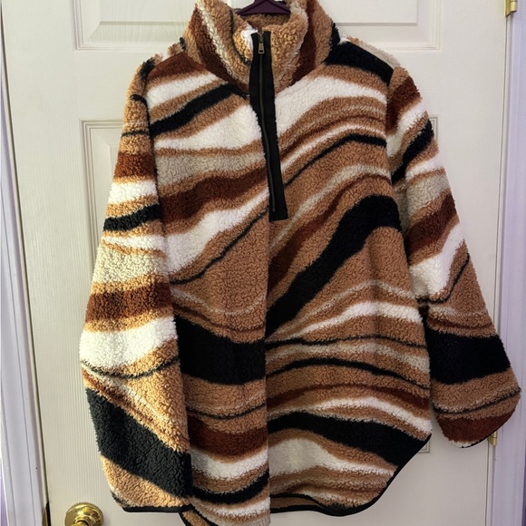 PLUS SIZE Terra & Sky Sherpa Pull Over Plus Size!! - Picture 3 of 5